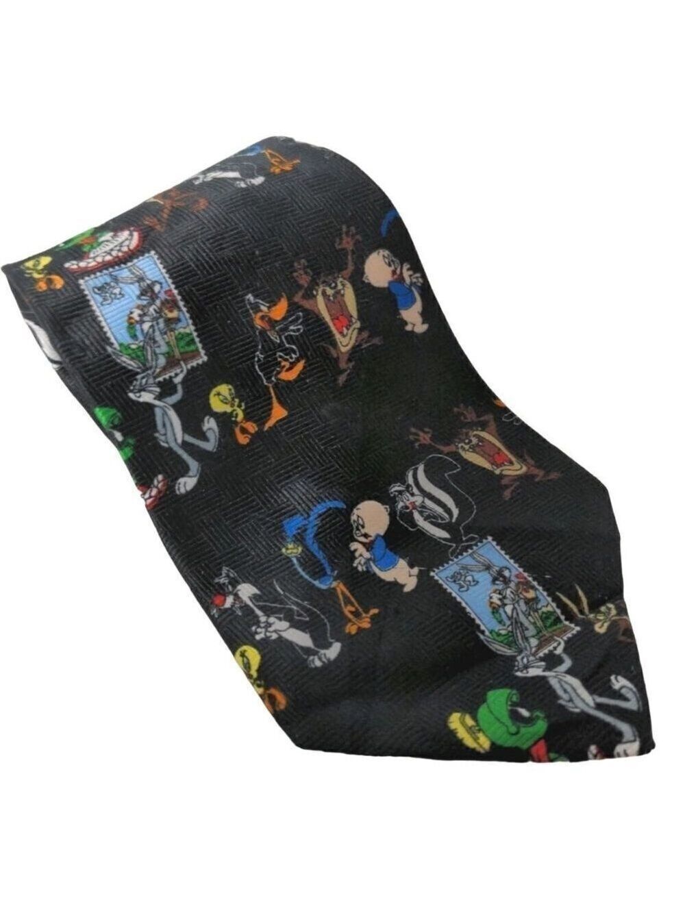 1997 Looney Tunes Bugs Bunny Daffy Duck Necktie